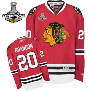 Reebok Chicago Blackhawks 20 Men's Brandon Saad Red Premier 2013 Stanley Cup Champions NHL Jersey