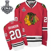 Reebok Chicago Blackhawks 20 Men's Brandon Saad Red Premier Home Stanley Cup Finals NHL Jersey