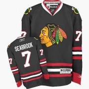 Reebok Chicago Blackhawks 7 Men's Brent Seabrook Black Premier Third NHL Jersey