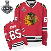 Reebok Chicago Blackhawks 65 Men's Andrew Shaw Red Authentic Home Stanley Cup Finals NHL Jersey