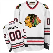 CCM Chicago Blackhawks 00 Men's Clark Griswold White Authentic Throwback NHL Jersey