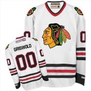 CCM Chicago Blackhawks 00 Men's Clark Griswold White Premier Throwback NHL Jersey