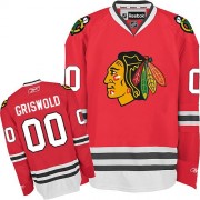 Reebok Chicago Blackhawks 00 Men's Clark Griswold Red Premier Home NHL Jersey