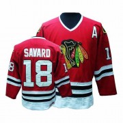 CCM Chicago Blackhawks 18 Men's Denis Savard Red Authentic Throwback NHL Jersey