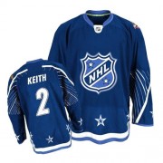 Reebok Chicago Blackhawks 2 Men's Duncan Keith Navy Blue Authentic 2011 All Star NHL Jersey