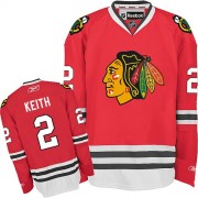 Reebok Chicago Blackhawks 2 Men's Duncan Keith Red Authentic Home NHL Jersey