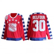 CCM Chicago Blackhawks 30 Men's ED Belfour Red Authentic 75TH All Star Throwback NHL Jersey