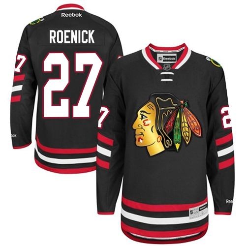 Reebok Chicago Blackhawks 27 Men's Jeremy Roenick Black Authentic 2014 Stadium Series NHL Jersey Reebok Chicago Blackhawks 27 Men's Jeremy Roenick Black Authentic 2014 Stadium Series NHL Jersey