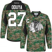 Reebok Chicago Blackhawks 27 Men's Johnny Oduya Camo Authentic Veterans Day Practice NHL Jersey