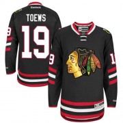 Reebok Chicago Blackhawks 19 Men's Jonathan Toews Black Premier 2014 Stadium Series NHL Jersey