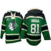 Old Time Hockey Chicago Blackhawks 81 Men's Marian Hossa Green Authentic St. Patrick's Day McNary Lace Hoodie NHL Jersey Old Time Hockey Chicago Blackhawks 81 Men's Marian Hossa Green Authentic St. Patrick's Day McNary Lace Hoodie NHL Jersey