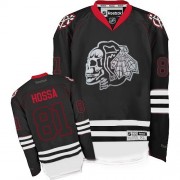Reebok Chicago Blackhawks 81 Men's Marian Hossa Black Ice Authentic NHL Jersey