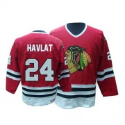CCM Chicago Blackhawks 24 Men's Martin Havlat Red Authentic Throwback NHL Jersey