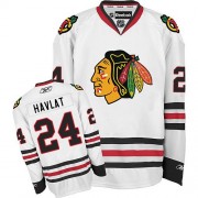 Reebok Chicago Blackhawks 24 Men's Martin Havlat White Premier Away NHL Jersey