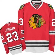 Reebok Chicago Blackhawks 23 Men's Michael Jordan Red Authentic Home NHL Jersey