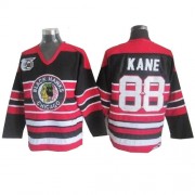 CCM Chicago Blackhawks 88 Men's Patrick Kane Red/Black Authentic 75TH Throwback NHL Jersey