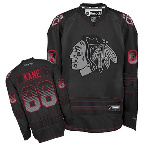 Reebok Chicago Blackhawks 88 Men's Patrick Kane Black Authentic Accelerator NHL Jersey Reebok Chicago Blackhawks 88 Men's Patrick Kane Black Authentic Accelerator NHL Jersey