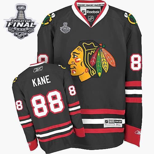 Patrick Kane Black Authentic Third 