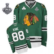 Reebok Chicago Blackhawks 88 Men's Patrick Kane Green Premier Stanley Cup Finals NHL Jersey