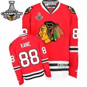 Reebok Chicago Blackhawks 88 Men's Patrick Kane Red Authentic 2013 Stanley Cup Champions NHL Jersey