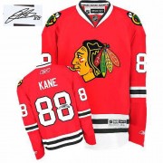 Reebok Chicago Blackhawks 88 Men's Patrick Kane Red Authentic Home Autographed NHL Jersey