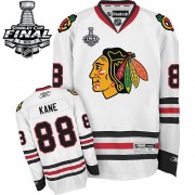 Reebok Chicago Blackhawks 88 Men's Patrick Kane White Authentic Away Stanley Cup Finals NHL Jersey