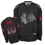 Reebok Chicago Blackhawks 10 Men's Patrick Sharp Black Authentic Accelerator NHL Jersey