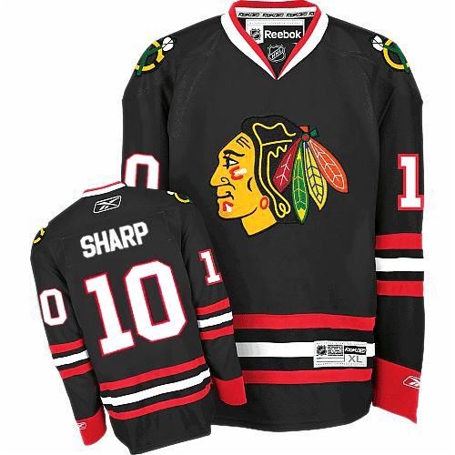 Reebok Chicago Blackhawks 10 Men's Patrick Sharp Black Authentic Third NHL Jersey Reebok Chicago Blackhawks 10 Men's Patrick Sharp Black Authentic Third NHL Jersey
