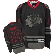 Reebok Chicago Blackhawks 10 Men's Patrick Sharp Black Ice Authentic NHL Jersey