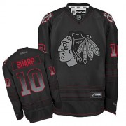 Reebok Chicago Blackhawks 10 Men's Patrick Sharp Black Premier Accelerator NHL Jersey