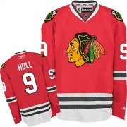 Reebok Chicago Blackhawks 9 Men's Bobby Hull Red Authentic Home NHL Jersey