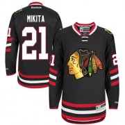 Reebok Chicago Blackhawks 21 Men's Stan Mikita Black Premier 2014 Stadium Series NHL Jersey