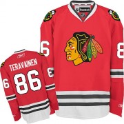 Reebok Chicago Blackhawks 86 Men's Teuvo Teravainen Red Premier Home NHL Jersey