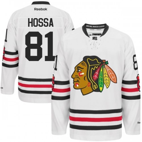 Reebok Chicago Blackhawks 81 Men's Marian Hossa Premier White 2015 Winter Classic NHL Jersey Reebok Chicago Blackhawks 81 Men's Marian Hossa Premier White 2015 Winter Classic NHL Jersey